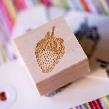 Strawberry Stamp - 1 inch