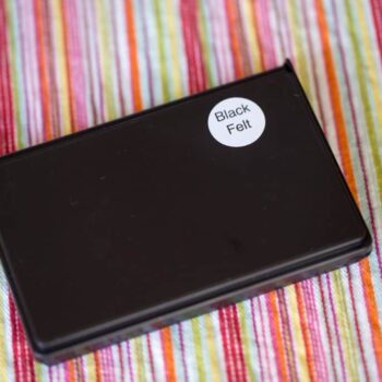 Small Black Felt Stamp Pad