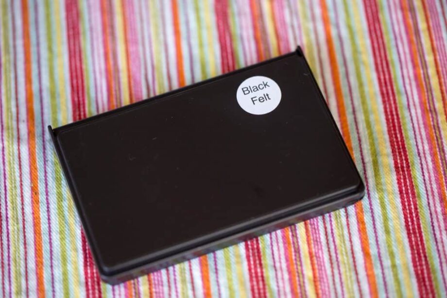 Small Black Felt Stamp Pad