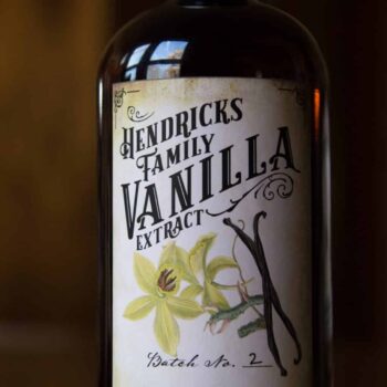 Customizable Vanilla Extract Label - Vintage Style