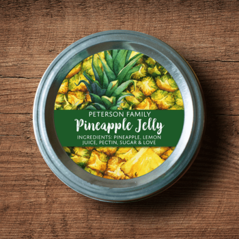 Mason Jar Lid - Pineapple